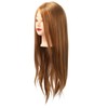 Hairdressing Mannequin Head 85 Percent Real Hair Flexible Multipurpose Hair