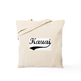 CafePress Vintage Kauai Tote Bag Reusable Natural Beige Canvas Shopping Bag
