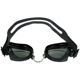 Water Gear No-Leak Anti-Fog Swim Goggles - Adjustable Durable Split Headband and Nose Strap - with UV Protection - Swimming Goggle for Men and Women (Smoke)