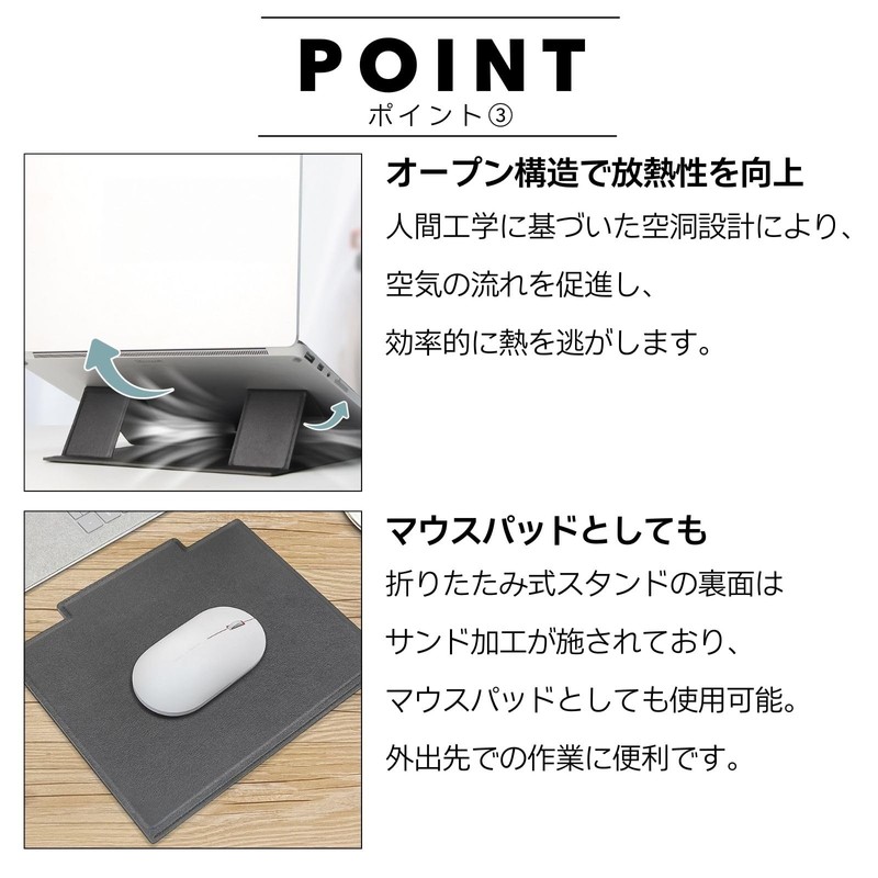 calm wish Laptop PC Stand Stand Blue Thin Lightweight Angle