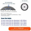JMTBNO For TOYOTA RAV4 17" Wheel Spare Tire Tyre Covers