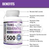 MAAC10 Formulas Trans-Resveratrol 500mg BioPerine 5mg For Enhanced Bioavailability 60