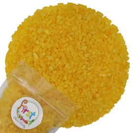 FirstChoiceCandy Rock Candy Crystals 2 Pound Bulk Bag (Yellow Lemon)