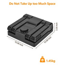 Manledio Portable Electric Shoes Boots Dryer and Warmer with Timer Heater and High Output Fan, Folding and Drying Adjustable Rack