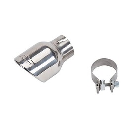 ACDelco GM Accessories 23238761 2.5L Polished Stainless Steel Single Outlet Exhaust Tip with Bowtie Logo