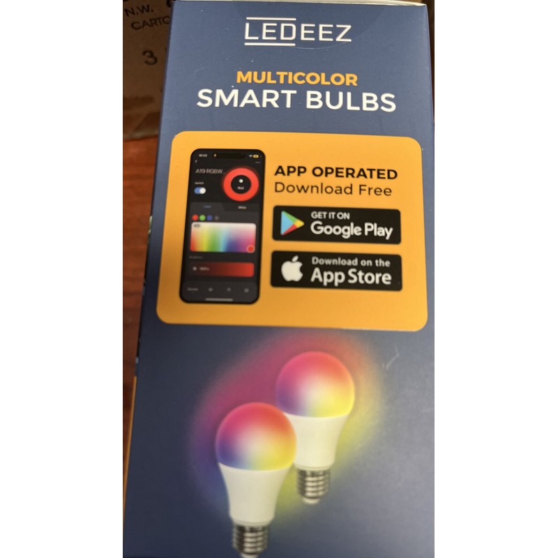 LEDEEZ Multicolor Smart Bulbs - 2 Pack In A Box