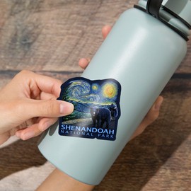 Die Cut Sticker Shenandoah National Park, Virginia, Starry Night National Park Series, Vinyl Sticker, (Waterproof Decal for Cars, Water Bottles, Laptops, Coolers), Large