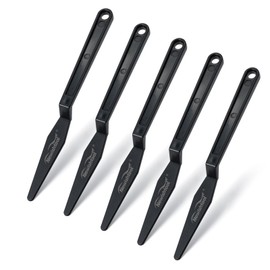 NEWISHTOOL Window Tint Tool, 5 PCS Black Corner Squeegee with Long Handle and Flat Lip for Window Tinting Film Installation