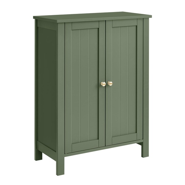 VASAGLE Bathroom Floor Storage Cabinet, Bathroom Storage Unit with 2