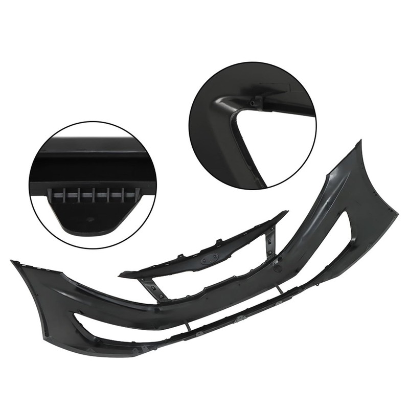 GXYWADY Front Bumper Cover Fascia Without Sensor Holes Replacement for