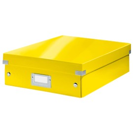 Leitz Organiser Box, Click and Store Range 60580016 - Medium, Yellow
