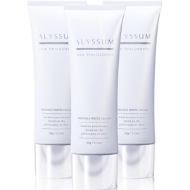 [Alissum] Niacinamide Cream, Nasolabial Line, Wrinkle Improvement, Whitening, Ministry of Health, Labor and Welfare Approved, Quasi-Drug, Fragrance Free, Made in Japan (2.1 oz (60 g), Set of 3
