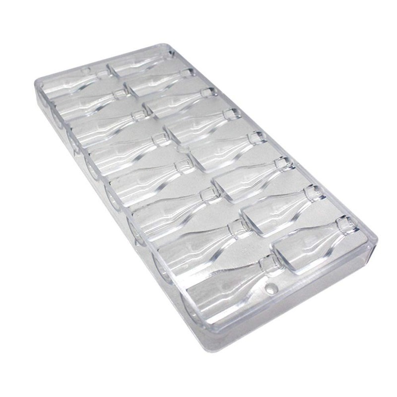 Goldbaking Bottle Shaped Chocolate Mold Poly-carbonate Candy Mould Hard PC