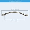 Hibbent All Metal 10'' Shower Head Extension Arm, Solid Brass