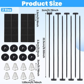 2 Sets Automotive Fan Mounting Kit Radiator Fan Zip Ties Electric Transmission Cooler Mounting Kit Car Radiator Cooling Fans Mount for Universal Car Vehicle