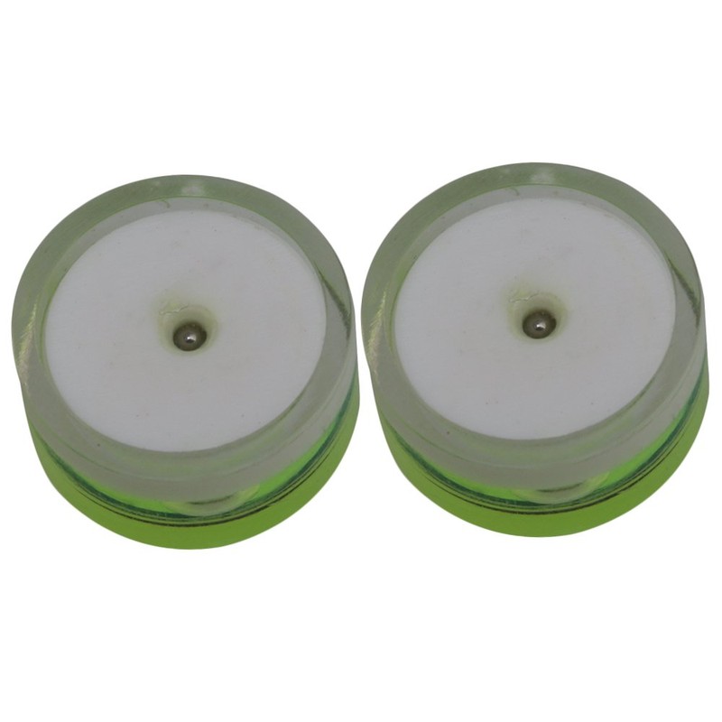Yibuy 12x6mm Green Spirit Bubble Level Turntable Surface Leveler Measuring