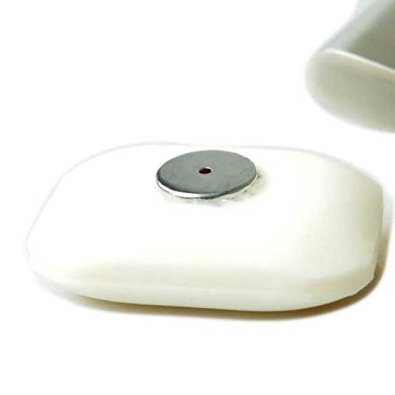 Zack Magnetic Soap Holder, Silver Metallic, 1.58" x 1.38" x