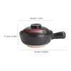 HOLIDYOYO Clay Pot for Cooking Asian Food with Silicone Lid