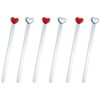 6pcs Metal Heart Shaped Bookmark, Cute Bookmarks, Book Markers for