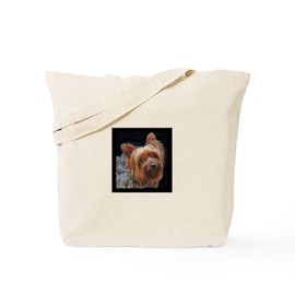 CafePress Yorkie Tote Bag Natural Canvas Tote Bag, Reusable Shopping Bag