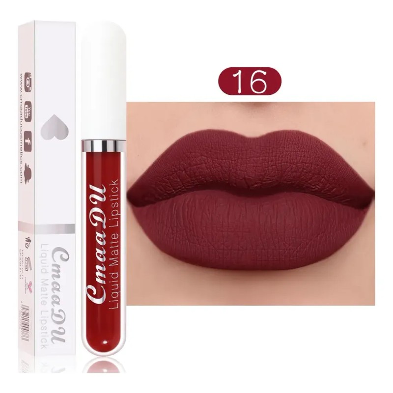 Set 10 Labiales Líquidos Mate Cmaadu Larga Duración 01