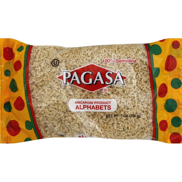 Pagasa Pasta Alphabets, 7 oz