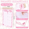 FYSUIMU Pink Bow To Do List Notebook A5 Undated Spiral