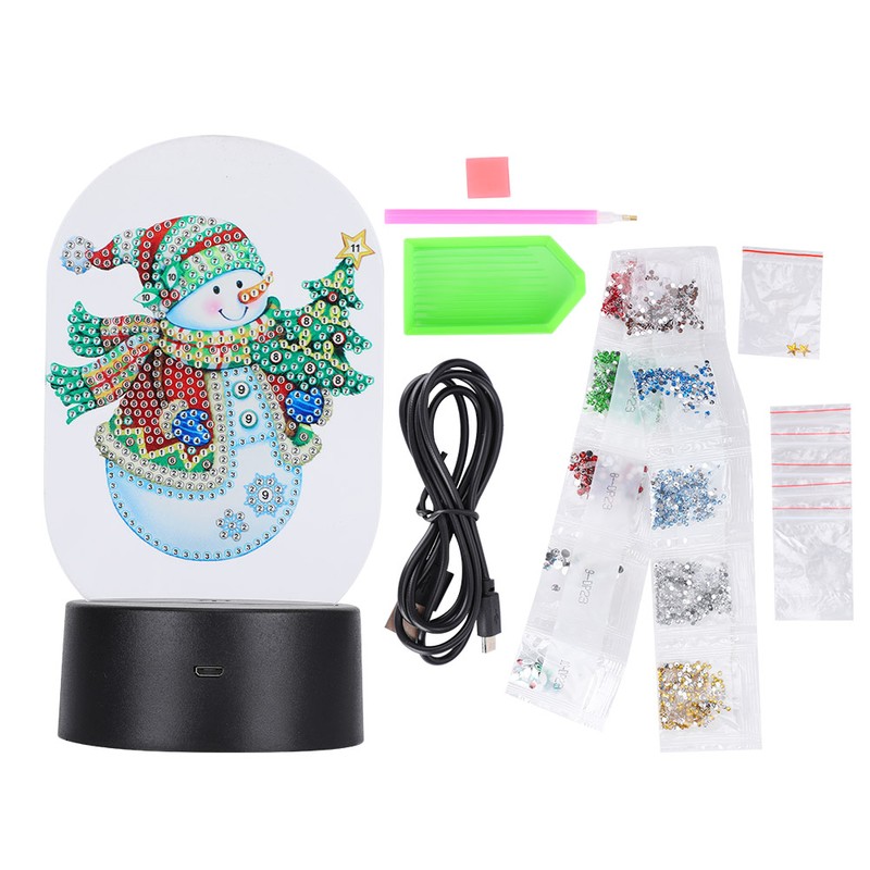 LED Diamond Painting Night Lights Smart Touch Sensor 3D USB