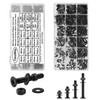 FandWay 900Pcs Bolts and Nuts Set,M2 M2.5 M3 Countersunk Machine