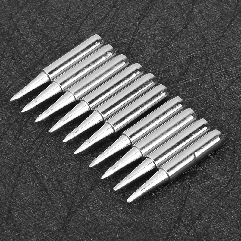 10pcs Lead Free Solder Iron Tip Set Soldering Iron Tip