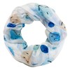 Jeamis Smiley Silk Loop Colour Gradient Spring Round Scarf Unisex