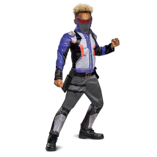 Disguise Soldier: 76 Classic Muscle Child Costume, Blue, Medium/(7-8)