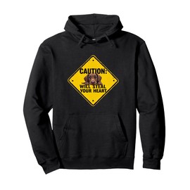 Caution Sign German Shorthaired Dog Funny Gift Pointer Puppy Pullover Hoodie