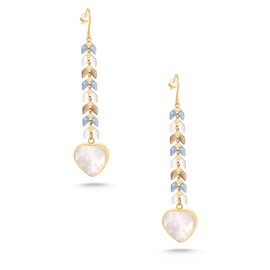 Montana West Wrangler Gold Plated Moonstone Drop Dangle Earrings for Women 14K Western Cowgirl Natrual Healing Stone Jewelry WGE-1044WG