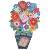 Designer Greetings Die Cut Pop Out Flowers in Basket :