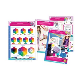 Make It Real - Fashion Design Sketchbook: Digital Dream. Inspirational Fashion Design Coloring Book for Girls. Includes Sketchbook, Stencils, Puffy Stickers, Foil Stickers, and Fashion Design Guide