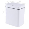 Yarebest 15 L Automatic Motion Sensor Trash Can, Smart Plastic