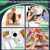 Weecent 8 Pack Acrylic Coasters DIY Cocktail Napkin Holder Clear