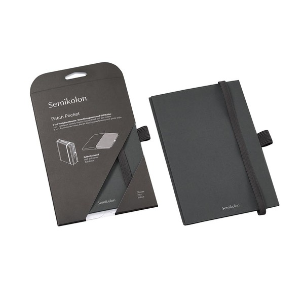 Semikolon 370996 Patch Pocket Folding Case for Notebook A5 with