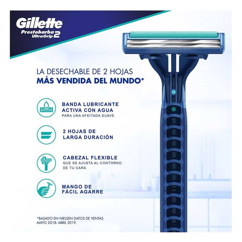 Rastrillo Desechable Prestobarba UG3 8 Unidades