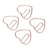 100Pcs Heart Shaped Paper Clips Iron Decorative Paperclips Set with