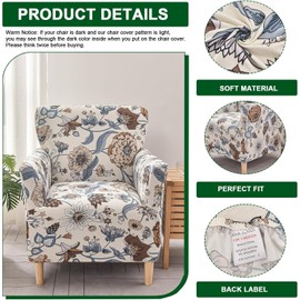 LiveGo Stretch Banquet Armchair Slipcover, Knit Chair Covers with Arms, Non-Slip Waterproof Chair Slipcover for Living Room, Office, Reception, and Pet-Friendly Furniture Protector (Color I)