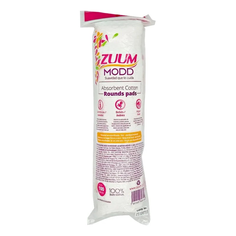 Pads Faciales De Algodón 100 Piezas Almohadillas Desmaquilla