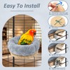 DBNESS Medium Bird Nest for Cage, Removable Plush Parrot Hammock