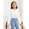 Girls Long Sleeve Bolero Cardigan Sweater Kids Cute Button Knit