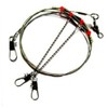 CJESLNA 10 Pcs Fishing Wire Leader Trace with Snap &
