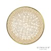 Ultralux 11 Inch Classic Brushed Gold LED Ceiling Light Fixtures,