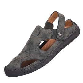 Wanderschuhe für Herren und Damen, flach, atmungsaktiv, leicht, große Größe, Outdoor, rutschfest, Tauchen, Strand, Sport, Schwimmen, bequeme Sandalen, B Grey, 37 EU