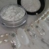 Bonnie B Nail Chiffon Tok Tok White Silver Pearl Glitter