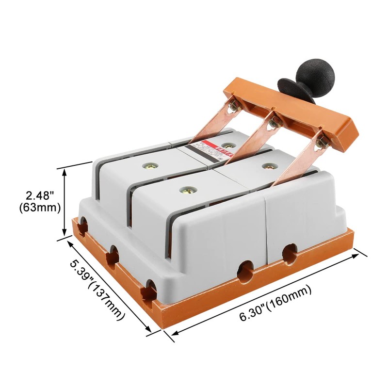 Baomain 3 Pole Double Throw Electric Brake Safety Knife Switch